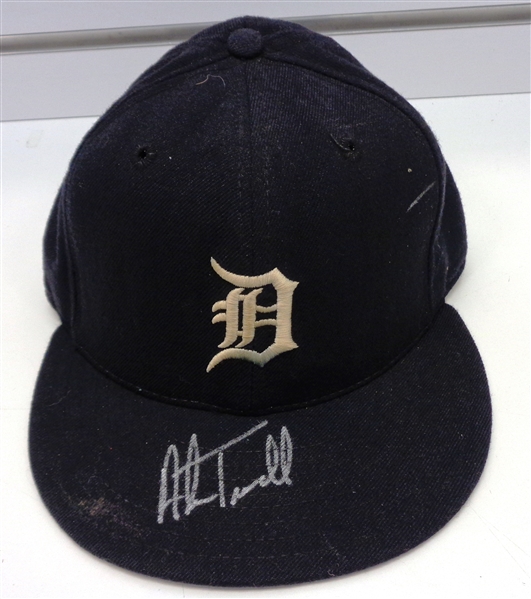 Alan Trammell Autographed Game Worn 1993 Home Tigers Hat