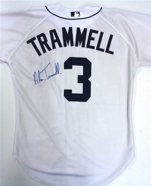 Alan Trammell Autographed Team Issued 2003 Home Jersey