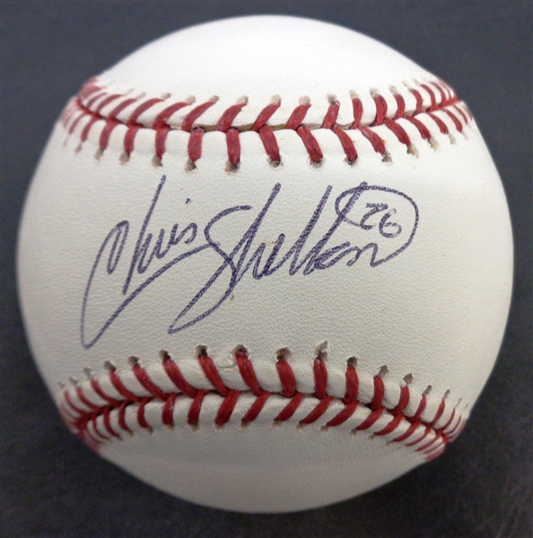Chris Shelton Autographed Baseball