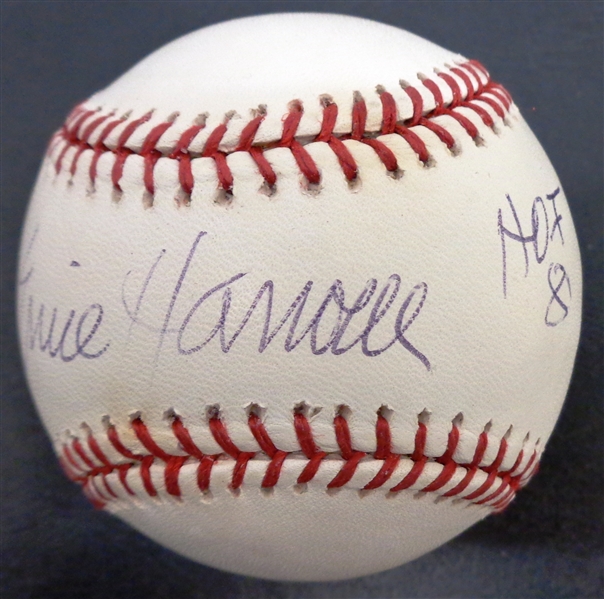 Ernie Harwell Autographed Baseball w/ HOF