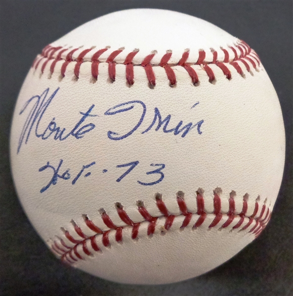 Monte Irvin Autographed Baseball w/ HOF