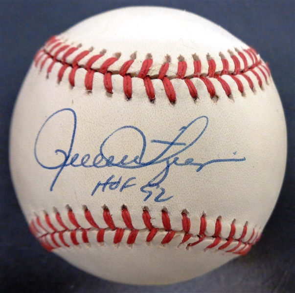 Rollie Fingers Autographed Baseball w/ HOF