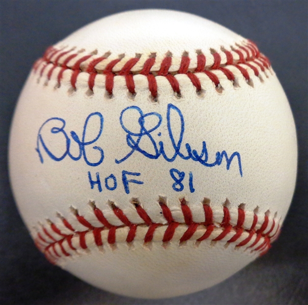 Bob Gibson Autographed Baseball w/ HOF 81