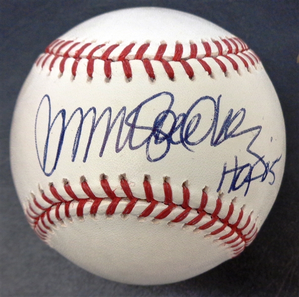 Ryne Sandberg Autographed Baseball w/ HOF