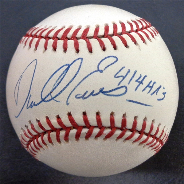 Darrell Evans Autographed Baseball w/ 414 HRs
