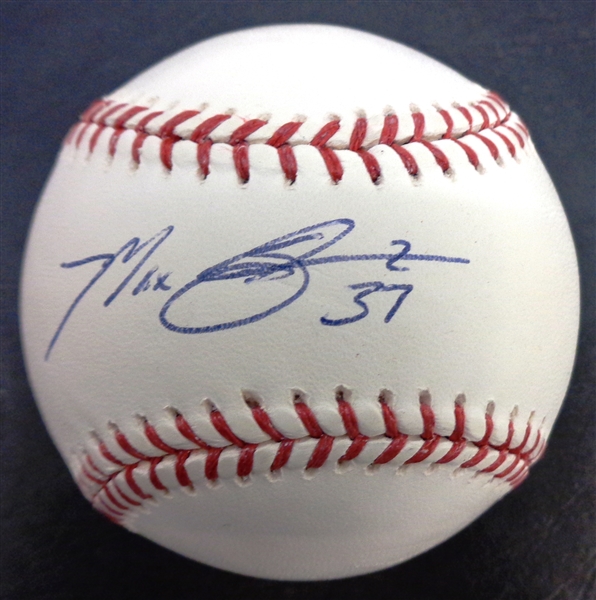 Max Scherzer Autographed Baseball