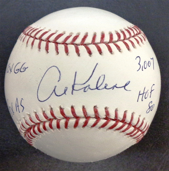 Al Kaline Autographed Baseball w/ 4 Inscriptions