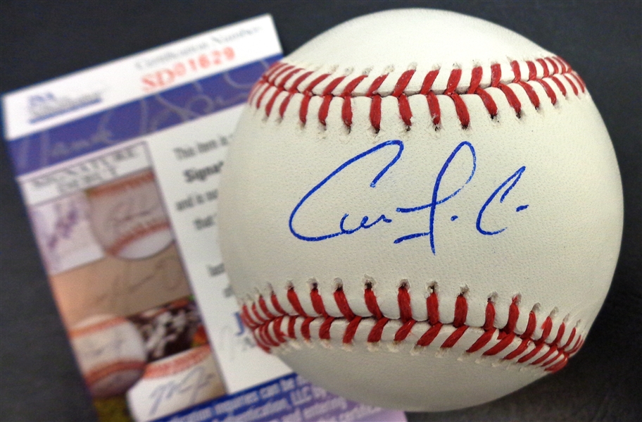 Carlos Correa Autographed Rookie Baseball