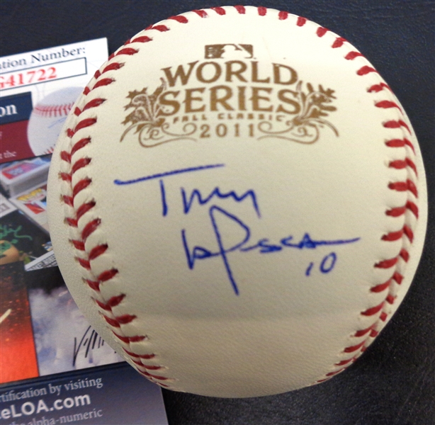 Tony LaRussa Autographed 2011 World Series Baseball
