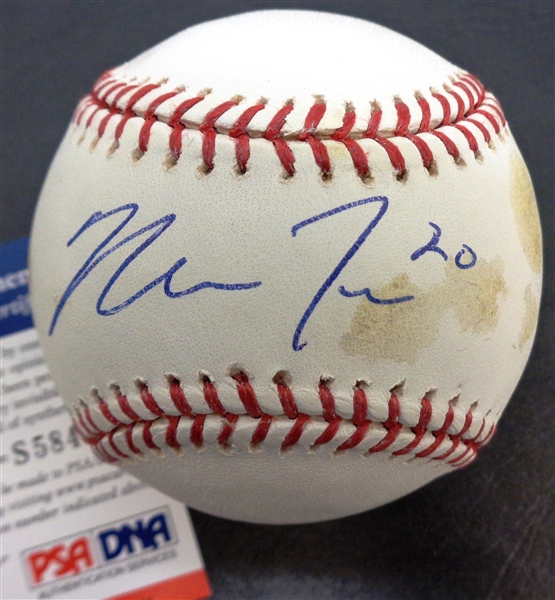 Mike Trout Pre-Rookie Autographed Baseball (#20)