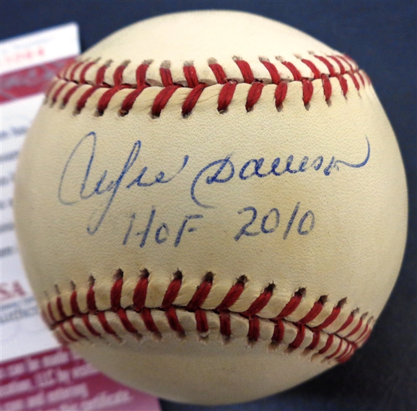 Andre Dawson Autographed Baseball w/ HOF