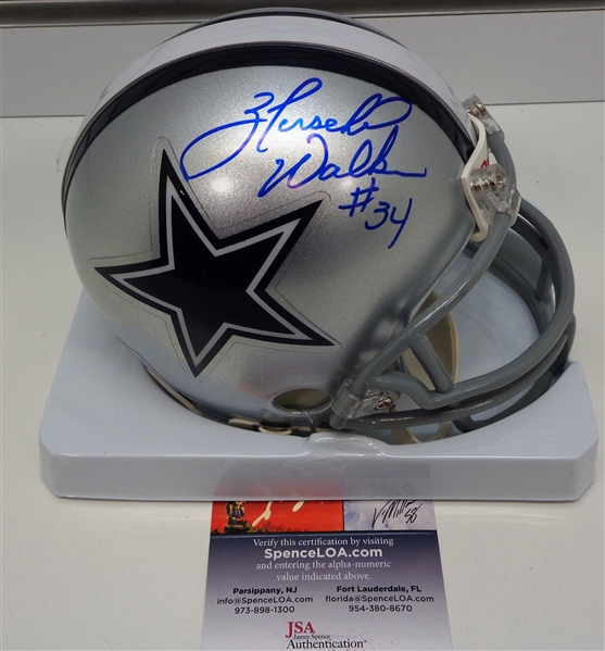 Herschel Walker Autographed Cowboys Mini Helmet