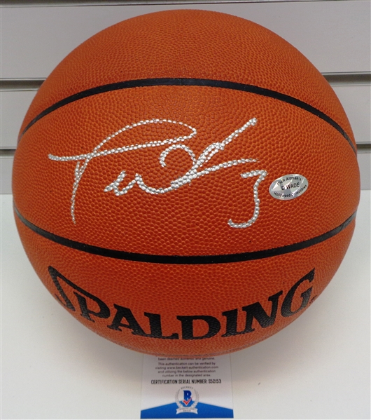 Dwyane Wade Autographed Official NBA Leather Basketball