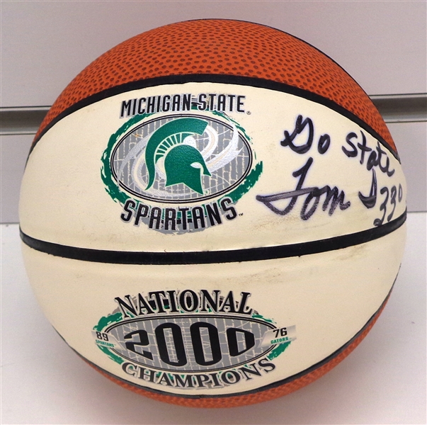 Tom Izzo Autographed Mini Basketball