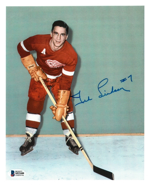 Ted Lindsay Autographed 8.5x11 Photo