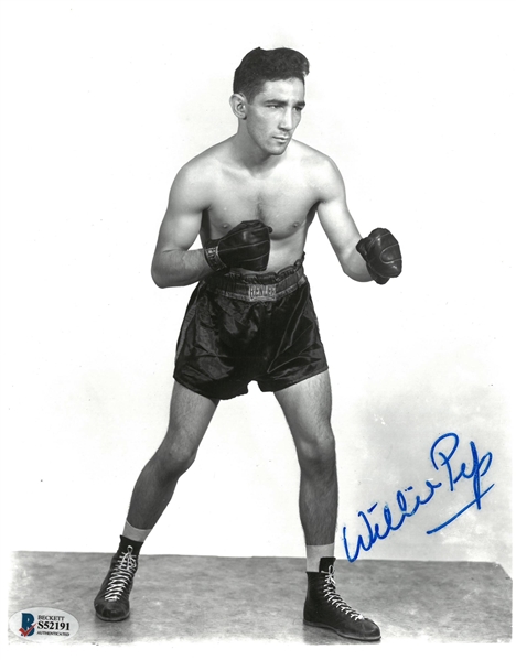 Willie Pep Autographed 8x10 Photo