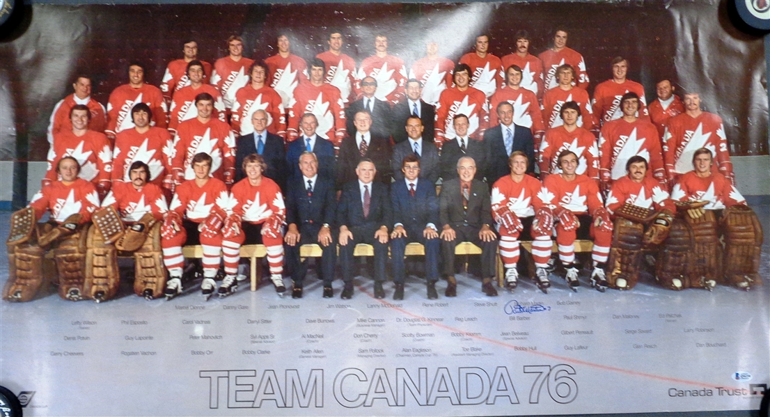Rick Martin Autographed 1976 Canada Poster