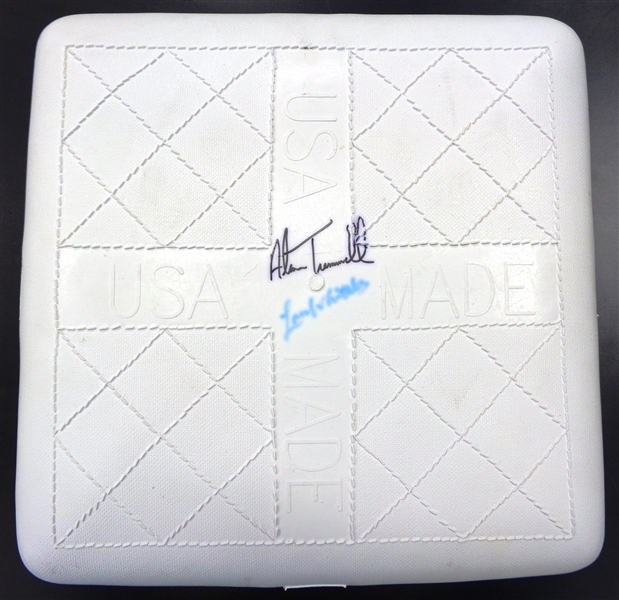 Alan Trammell & Lou Whitaker Autographed Full Size Base