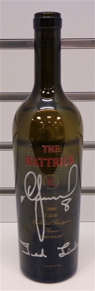 Igor Larionov & Ted Lindsay Autographed Wine Bottle