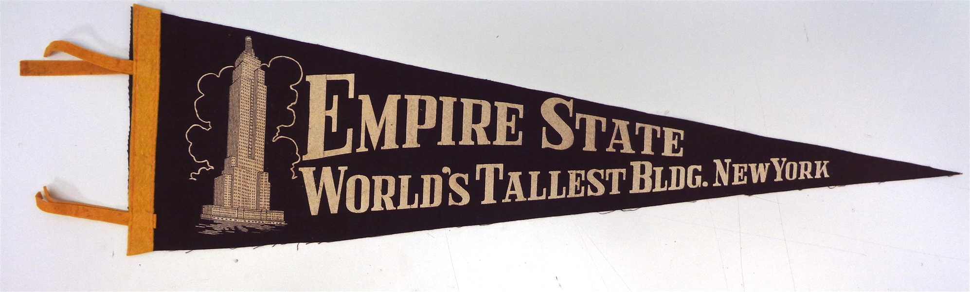 Empire State Building Vintage 2/3 Size Pennant
