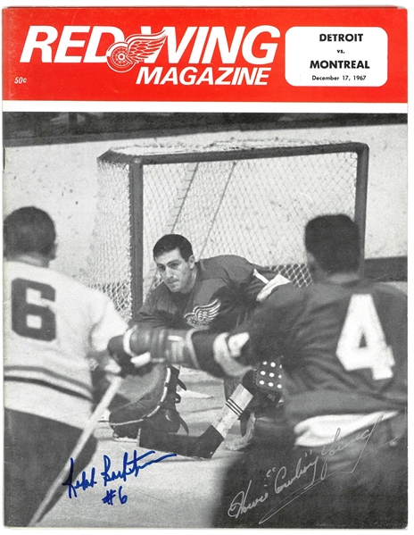Howie "Cowboy" Young & Ralph Backstrom Autographed 1967 Program