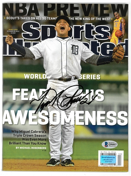 Miguel Cabrera Autographed 2012 Sports Illustrated
