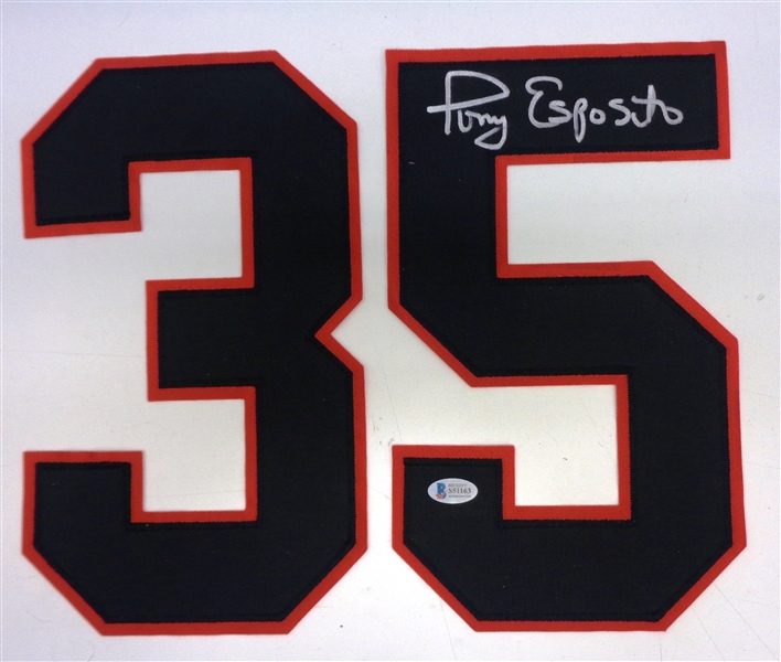 Tony Esposito Autographed Blackhawks Jersey Number