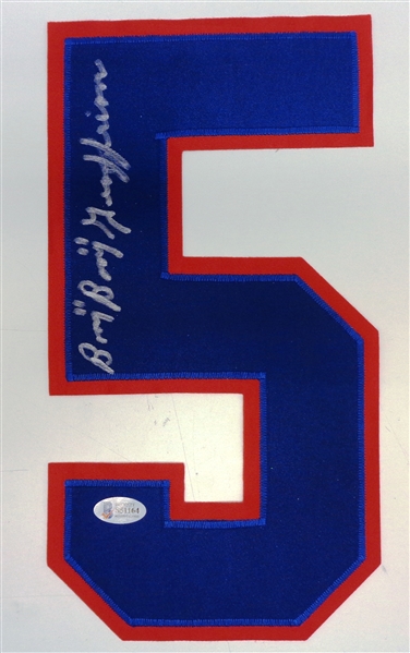 Boom Boom Geoffrion Autographed Canadiens Jersey Number