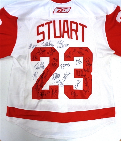 2008 Red Wings Team Signed Stanley Cup Champions Jersey