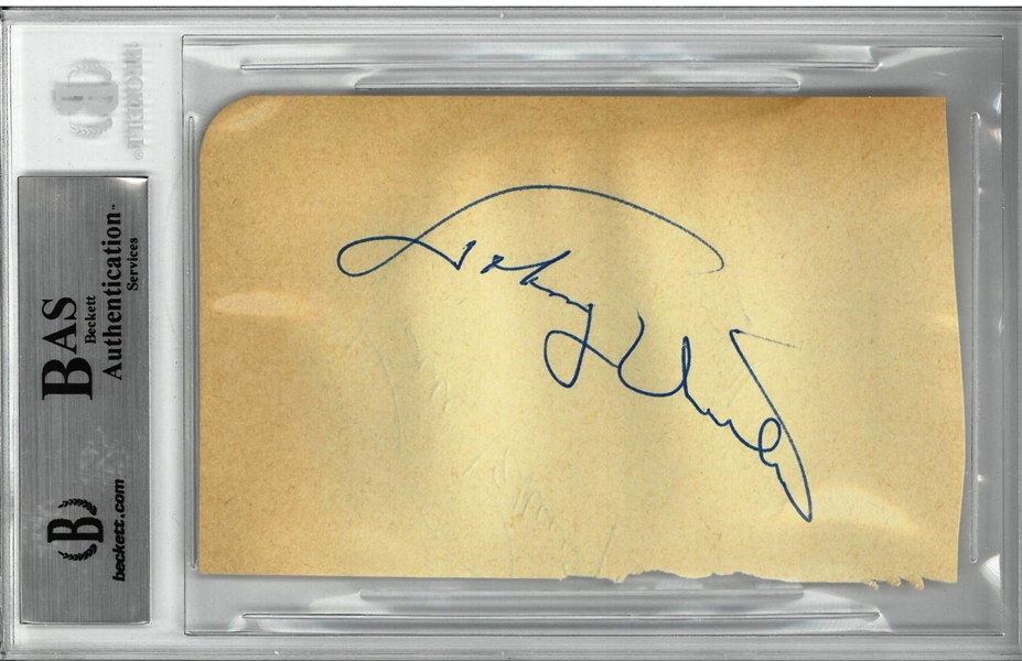 Johnny Unitas & 2 Others Signed Cut