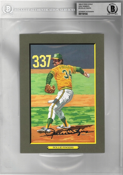 Rollie Fingers Autographed Perez-Steele Great Moments