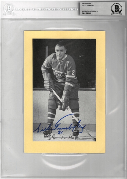 Gilles Trembley Autographed Beehive Photo Card