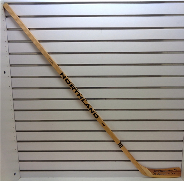 Red Berenson Autographed Northland Stick w/ All American