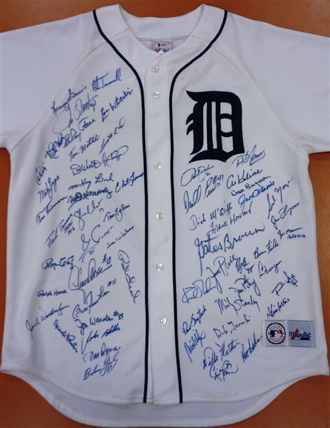 Detroit Tigers Jersey Autographed by 59 Players