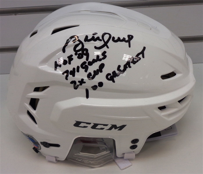 Brett Hull Autographed Helmet with 4 Inscriptions