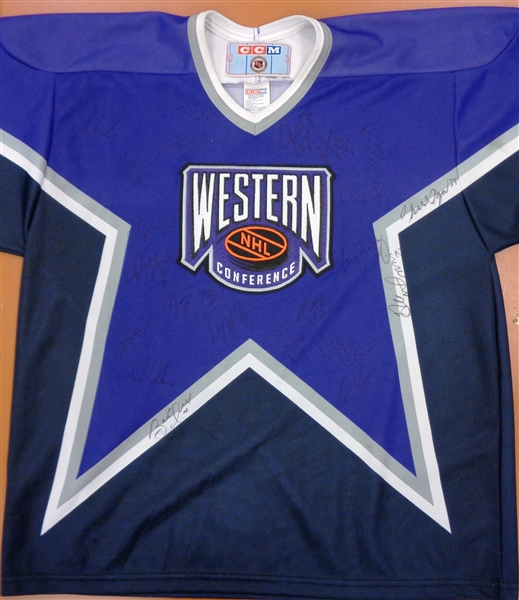 1996 Western Conference All Star Jersey Signed by 25+