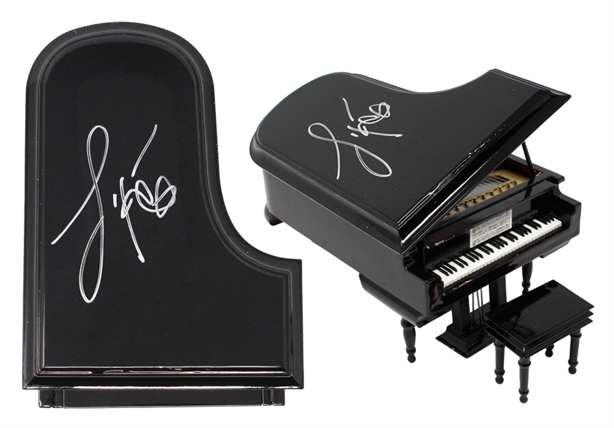 Jamie Foxx Signed Black Baby Grand Mini Piano