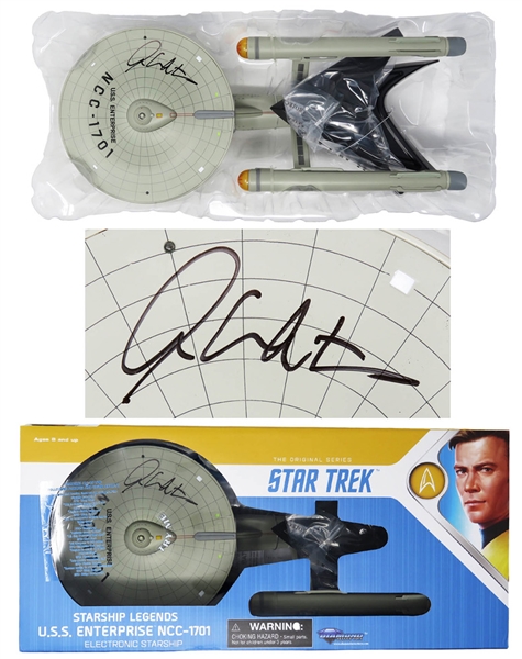 William Shatner Signed Diamond Select Star Trek Grey U.S.S. Starship Enterprise NCC-1701