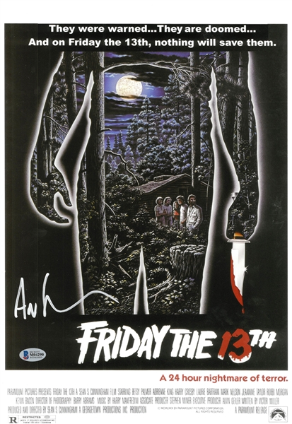 Ari Lehman Signed Friday The 13th 11x17 Movie Poster