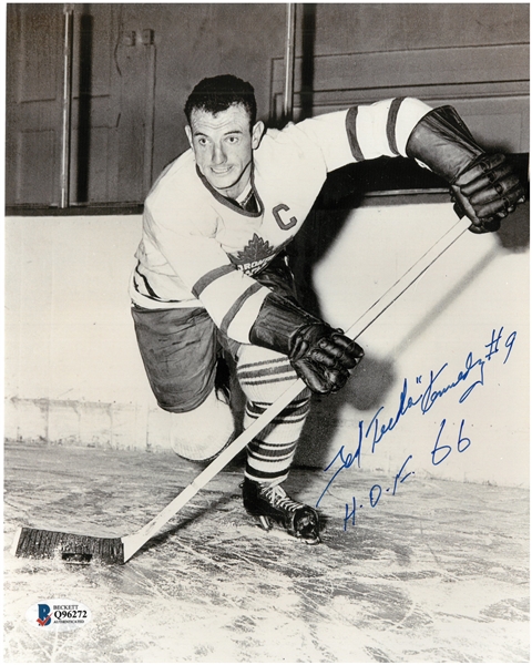 Ted "Teeder" Kennedy Autographed 8x10 Photo w/ HOF