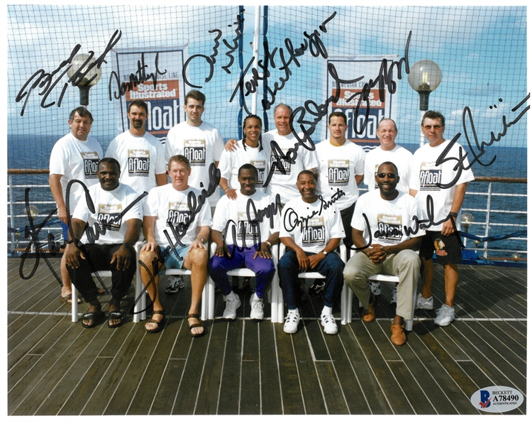 Sporting Greats Cruise 8x10 Signed by 12 Players