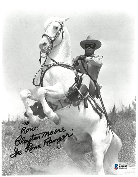 Clayton Moore "The Lone Ranger" Autographed 8x10 Photo
