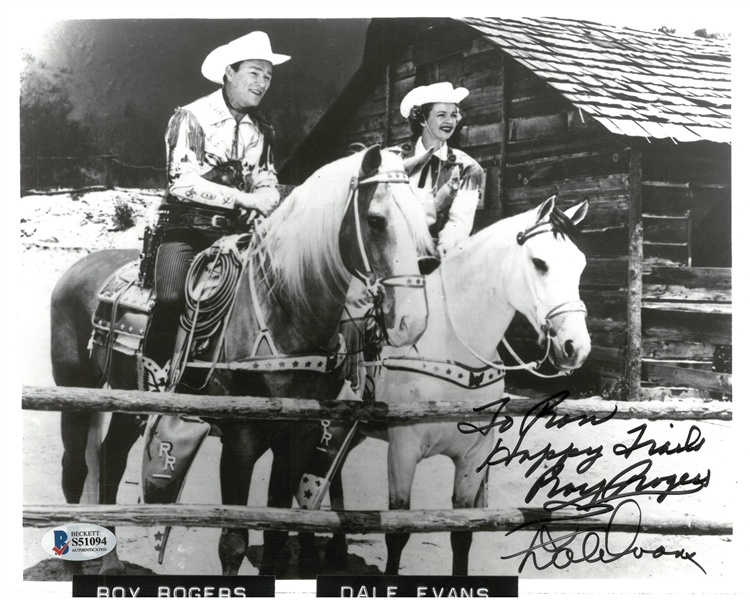 Roy Rogers & Dale Evans Autographed 8x10 Photo