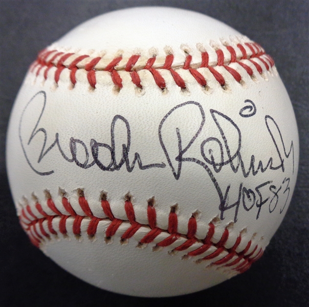 Brooks Robinson Autographed Baseball w/ HOF