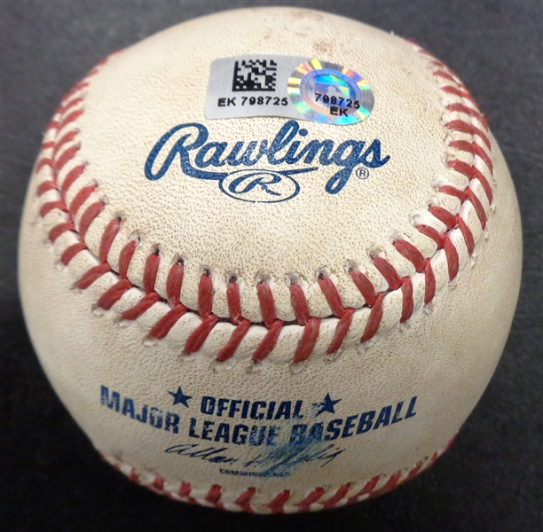Max Scherzer 15th Win of 2013 (CY) Game Used Baseball