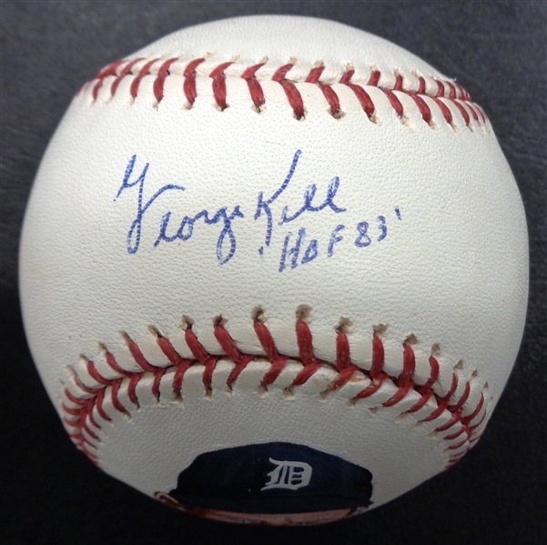 George Kell Autographed Hand Painted Baseball