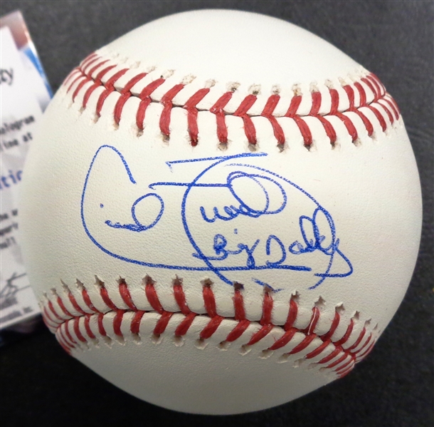 Cecil Fielder Signed Official MLB Baseball w/Big Daddy