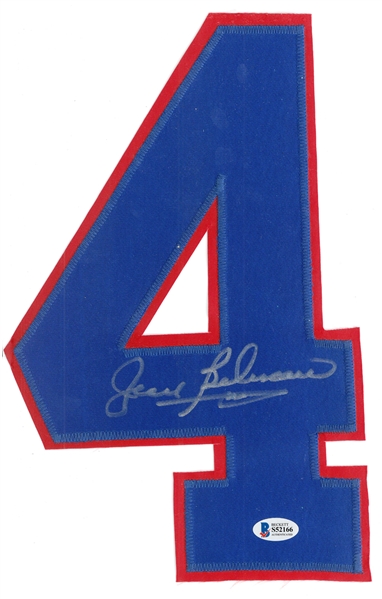 Jean Beliveau Autographed Canadiens Jersey Number