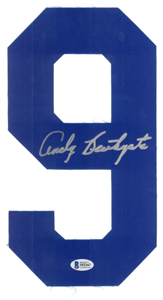 Andy Bathgate Autographed Rangers Jersey Number