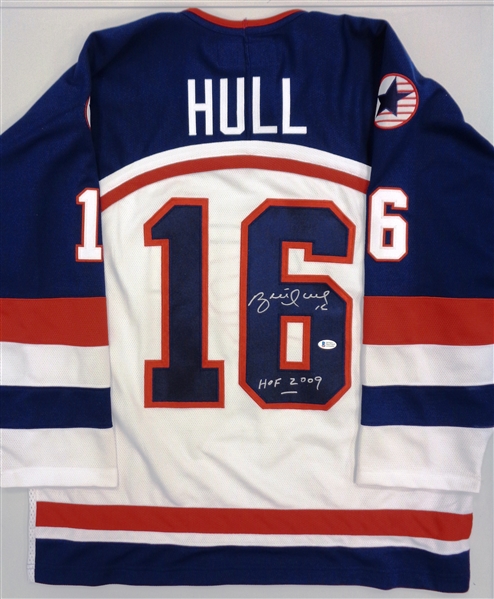 Brett Hull Autographed Team USA 2002 Nike Jersey